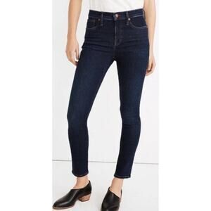 Madewell Mid Rise Stovepipe Dark Wash Blue Jeans US Womens 29 New